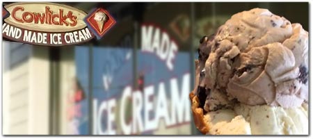 Click for more information on Cowlicks Ice Cream.